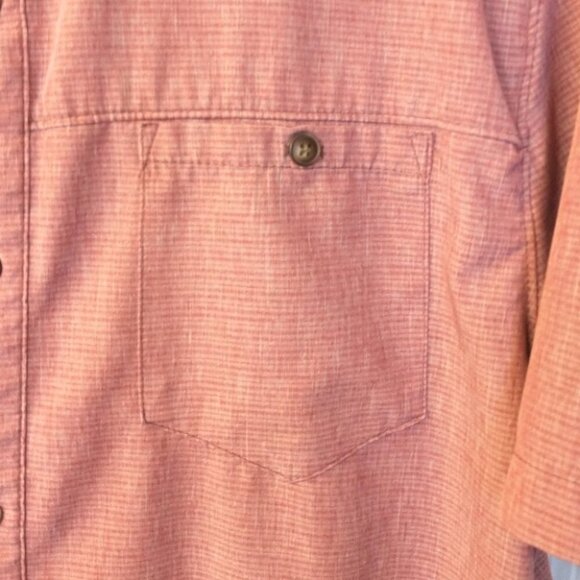 Men's Gerry Red Heathered Short Sleeve Button Down Quick Dry Shirt - Picture 2 of 10